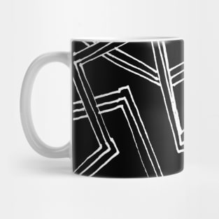 Maze Labyrinth Abstract Line Art Mug